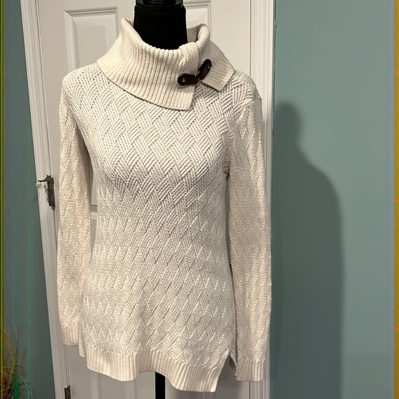 Charter Club Sweaters Knitted Cream Color Sweater Xs Poshmark